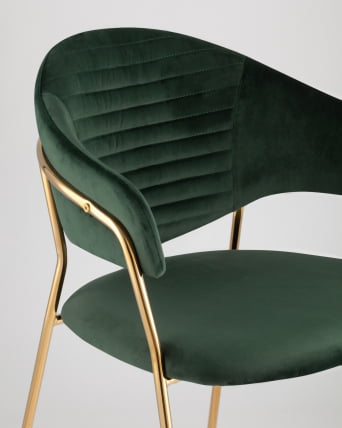 Стул мягкий Эвита Зеленый_7