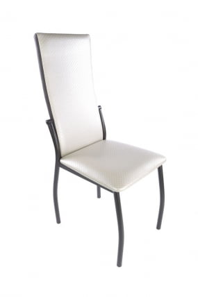 Стул Шанхай С148 коричневый каркас Бежевый капитон с бежевой вставкой_0