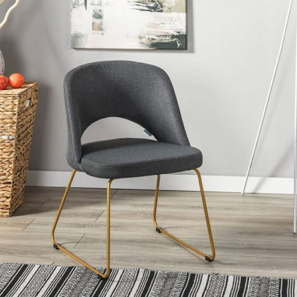 Кресло Ларс темно-серый/Линк золото / Lars_9