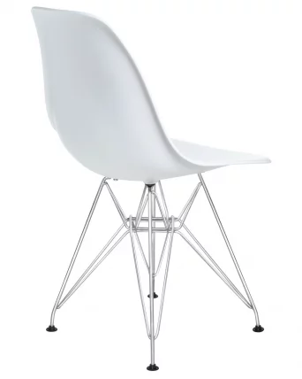 Стул обеденный DOBRIN DSR ножки хром Белый W-02_3