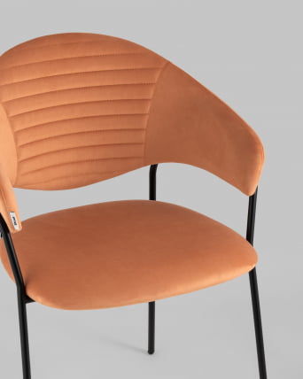 Стул Алексис велюр Оранжевый_7