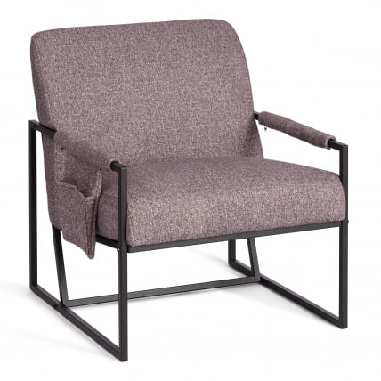 Кресло Charli LUX/Чарли Люкс велюр/букле, VT shape wood rose, 70х80х82 см_0