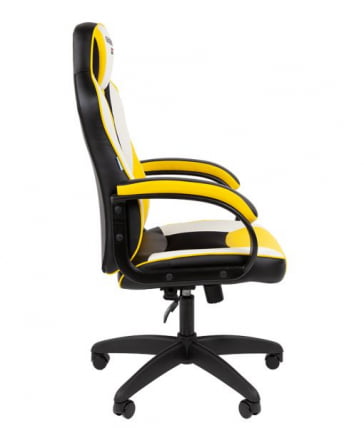 Кресло геймерское CHAIRMAN GAME 17 черный/желтый/белый_1