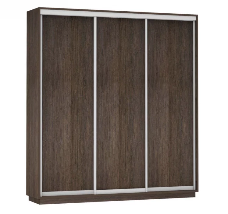 Шкаф-купе трехдверный Экспресс Трио Элемент 2100х2200h Дуб венге_0