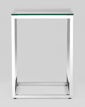 Журнальный стол ТАУН 40x40 Серебро_2