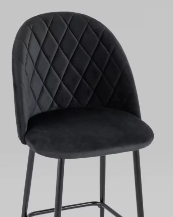 Стул полубарный Марсель ПЛ велюр Черный_7