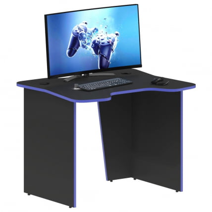 Игровой компьютерный стол SKILLL SKL 100CB антрацит/синий_2