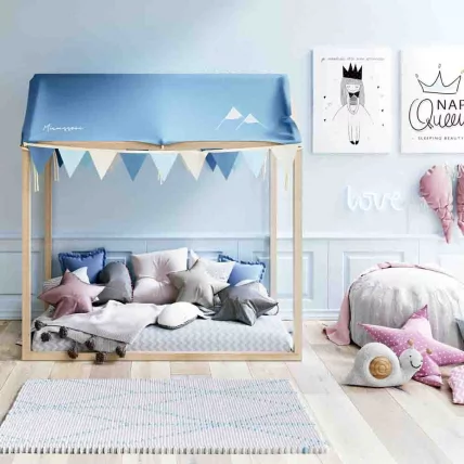 Кровать 140х70 Micuna Tipi House MONT-1874 Waterwood/White_7