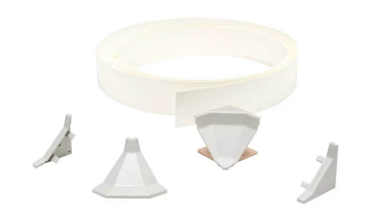 Плинтус кухонный пристенный ДО-007 Белый_1