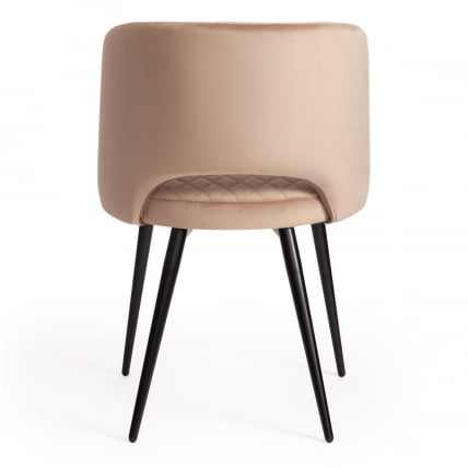 Кресло WIND (mod. 717) ткань/металл, 55х55х80 см, высота до сиденья 48 см, бежевый barkhat 5/черный_3