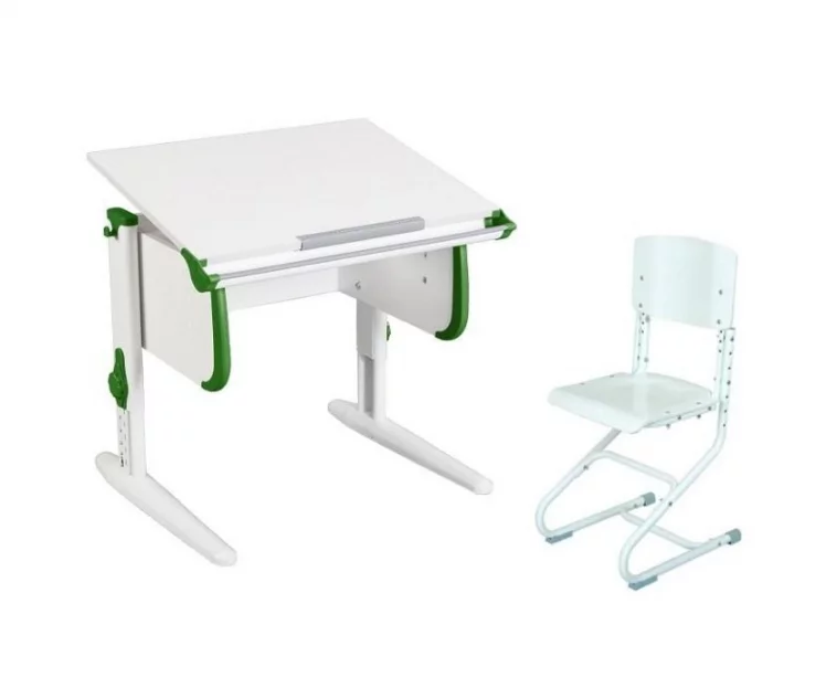 Стол универсальный трансформируемый Parta 1/75 + Stul Белый Зеленый_0