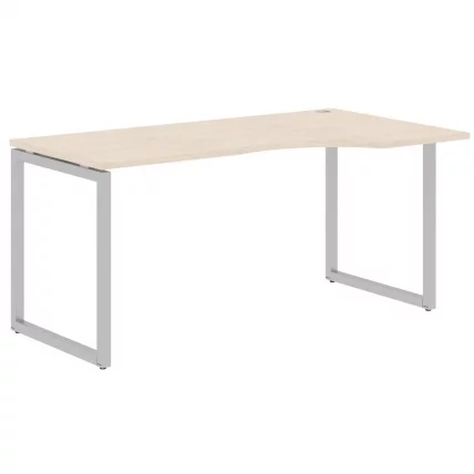 Стол письменный правый XTEN-Q XQCET 169 R Бук Тиара Алюминий_0