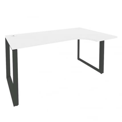 Стол эргономичный правый на О-образном м/к ONIX O.MO-SA-1R Белый Бриллиант/Антрацит_0