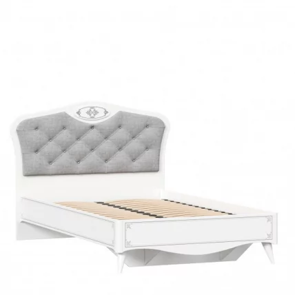 Кровать полутороспальная 1200 Элис ЛД.532.090.000.001 Белая_1