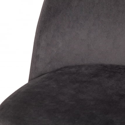 Стул MELODY (mod. 4997) металл/вельвет, 52х49х78см, серый/черные ножки_6
