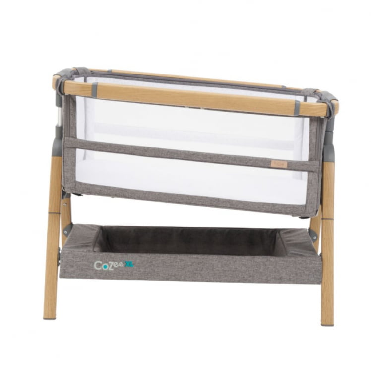 Кровать-трансформер приставная Tutti Bambini (Тутти Бамбини) CoZee XL 120*60 см Oak/Charcoal 211209/3590_4