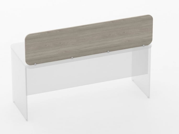 Экран разделительный прямой Glassy 5.14.16 Дуб сантана светлый_1