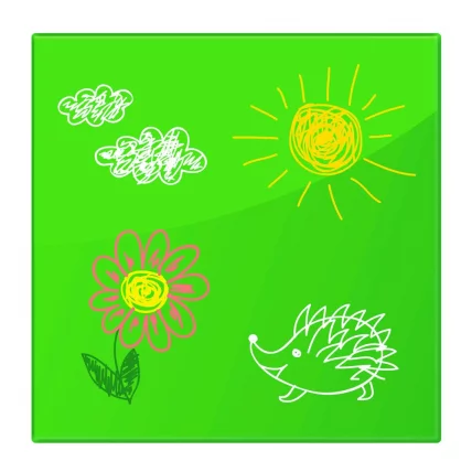 Доска магнитно-маркерная стеклянная БРАУБЕРГ 45х45 см Зеленая / BRAUBERG_3