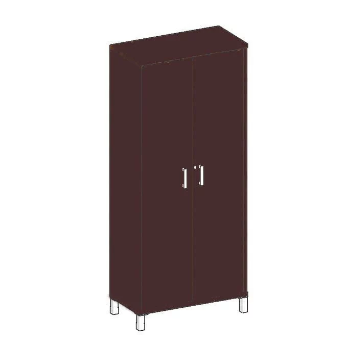 Стеллаж дверь ДСП с замком В430.7 Бургунди_0