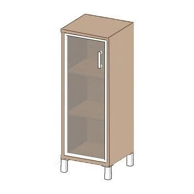 Стеллаж стекло тонированное В421.7 R Дуб девон_0