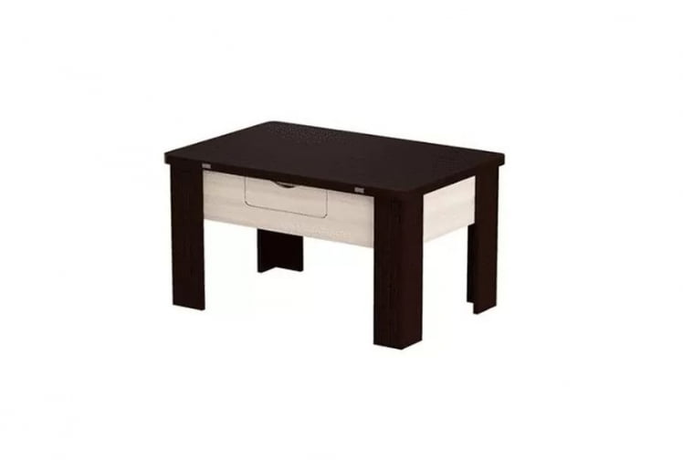 Стол-трансформер раскладной Стэп-3 Венге Ясень Шимо светлый_0