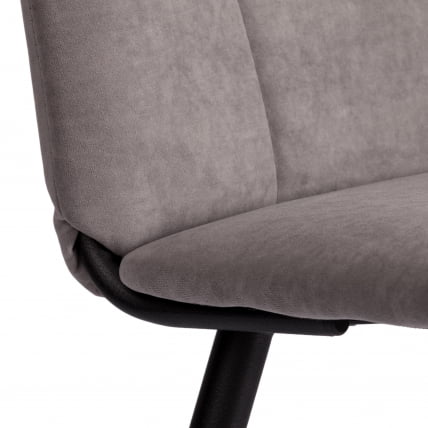 Стул обеденный Asti TREND, велюр, серый/черный, 29, 47х54х86 см_9