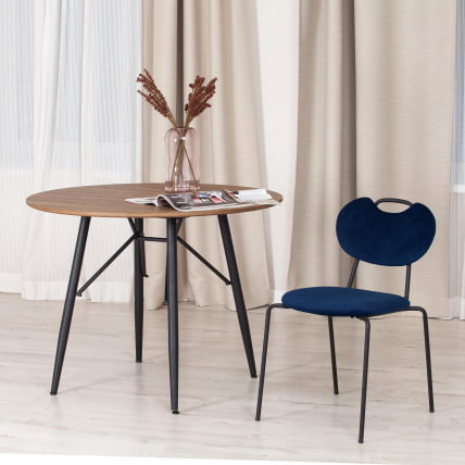 Стул DANTON (mod. 0139223) металл/ткань, 47х56,5х79 см, темно-синий S108 (117 DARK BLUE)/черный_9