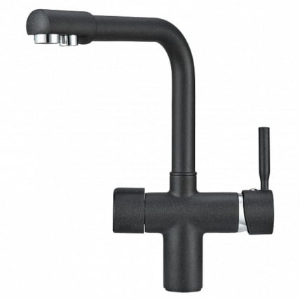 Кухонный смеситель GRANULA 2088 Черный_0