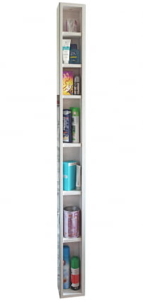 Поворотный шкаф в черном глянцевом стекле Иглу Шелф Беленый дуб_3