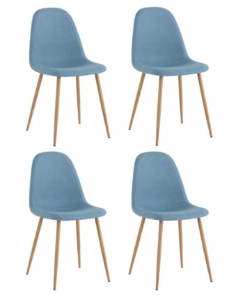 Комплект из четырех стульев Валенсия СН голубой 4 шт / SN_0