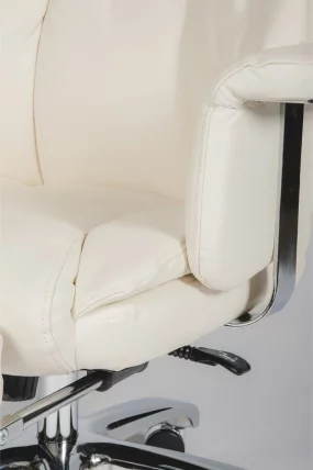 Кресло офисное Парламент H-2021-70-5 ivory leather Слоновая кость_9