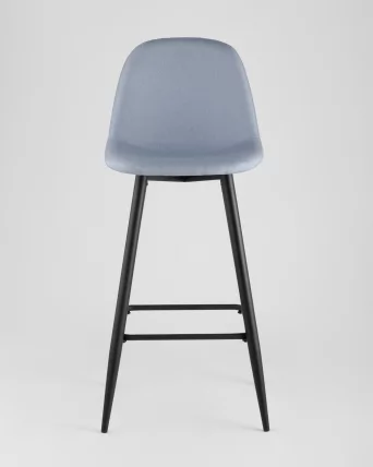 Стул барный Валенсия с подножкой Голубой_2