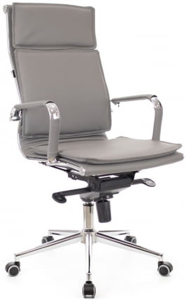Кресло руководителя Nerey M экокожа Серый_3