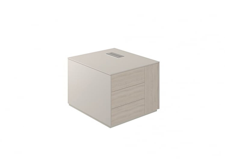 Тумба опорная 800 правая Atlas NZ-0222.GS.YN.R Серый камень Ясень Наварра_0