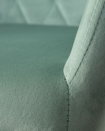 Стул обеденный ДОБРИН РОБЕРТ (черные матовые ножки, велюр В108-118 Мятный) 2 шт / DOBRIN ROBERT V108-118_2