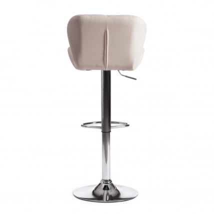 Стул барный BIAGGIO (mod. KY717) металл/экокожа, 44*50*83-103 см, белый/хром_3