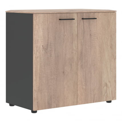 Шкаф с глухими малыми дверьми JAY JLC 85.1 Дуб Каньон Антрацит_0