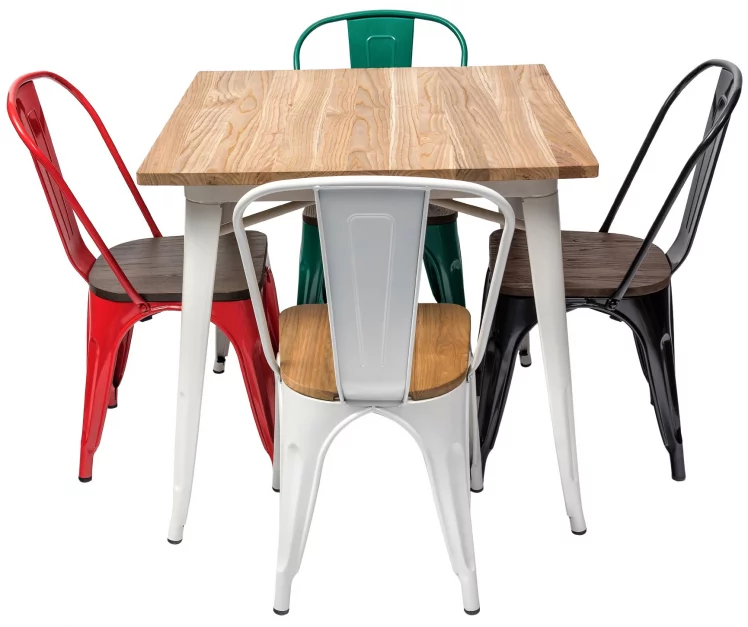 Стул Tolix Wood 850 Черный_9