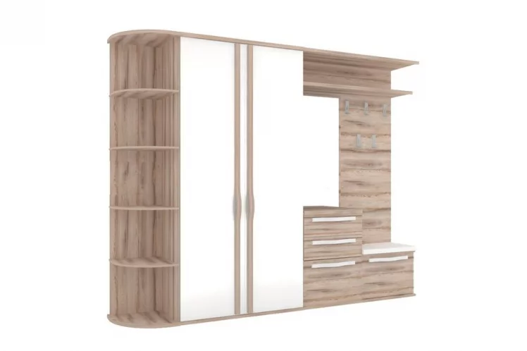 Шкаф двухстворчатый (корпус) Марта ЛД 124.020.000 М Дезира Эш_2