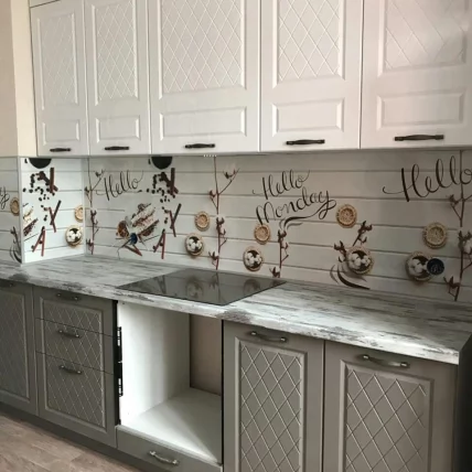 Глянцевый фартук (КОМПОЗИТ) KM 13_2