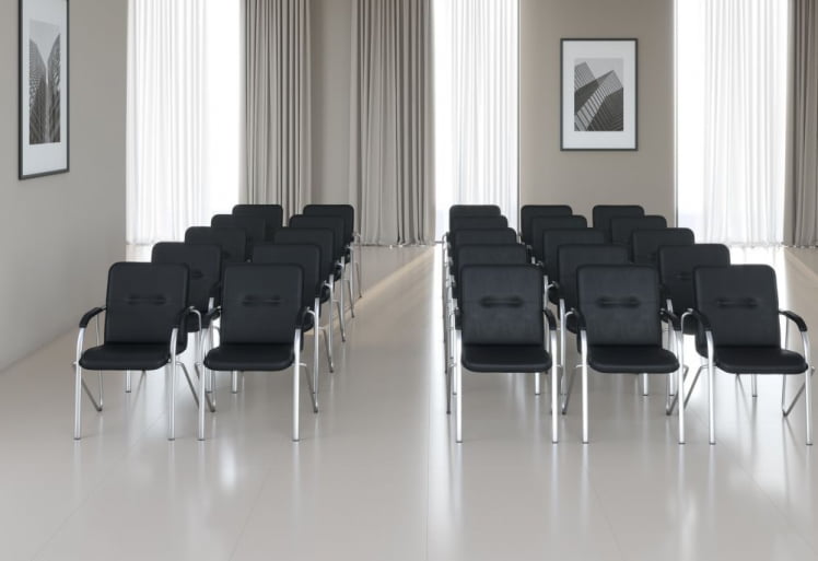 Кресло посетителя CHAIRMAN 850 N Черный 6 шт_7