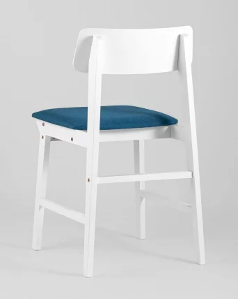 Комплект из двух стульев ODEN WHITE 2 шт Синий_5