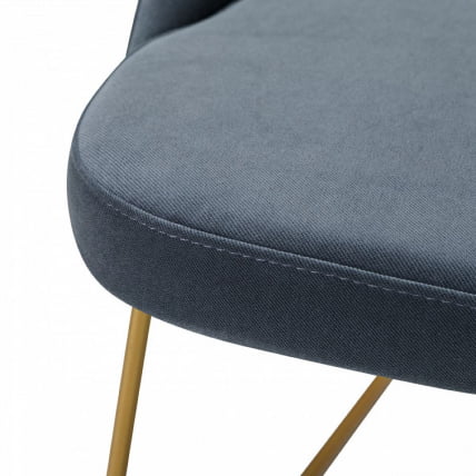 Кресло Ларс Диаг грей/Линк золото / Lars Diag grey/Линк_1