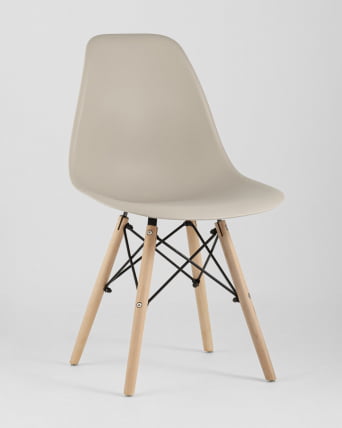 Стул Еамес Стиле ДСВ бежевый (разборный каркас) / Eames Style DSW_1