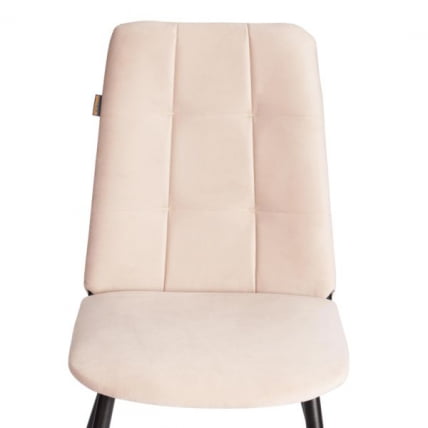 Стул обеденный Asti TREND, флок , бежевый/черный, 7, 47х54х86 см_12