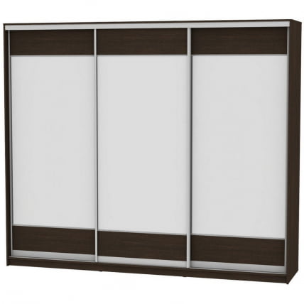 Шкаф-купе B-230х270х60-3(Венге-D8D8D8)_0