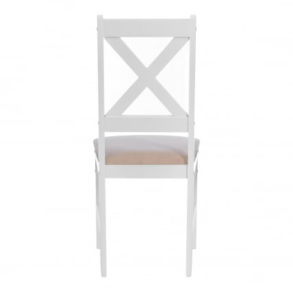 Стул CROSSMAN NEW, Многослойный березовый шпон, 41х40х100 см, white/велюр бежевый_3