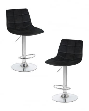 Стул барный ДОБРИН ТАИЛОР (черный велюр (МДЖ9-101)) 2 шт / DOBRIN TAILOR (MJ9-101))_0