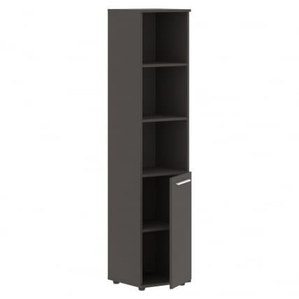 Шкаф-колонка с глухой малой дверью EDIS EHCS 42.5 Мокко Белый Мокко_1