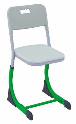 Стул ученический СМАРТЙ регулируемый по высоте (рост 5-7) Зеленый/Серый / SMARTY_0